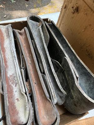 Box of Leather Pouches #99