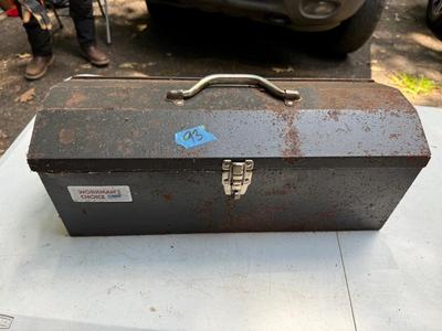 Vintage Metal. Tool Box and Tools #93