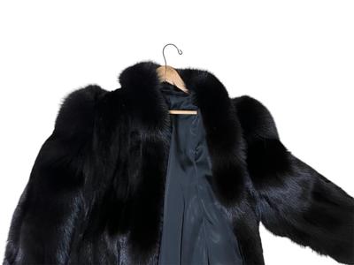 Long Mink Coat Black