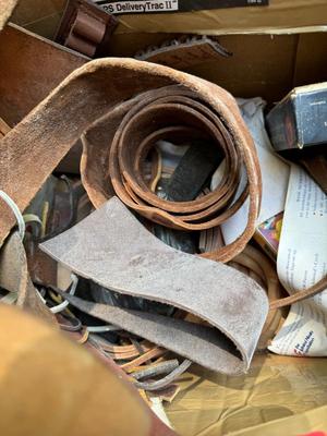 Box of Leather Scraps #90