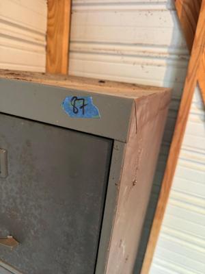 File Cabinet with Motherload of Tack, Nuts, Bolts, Etc #87