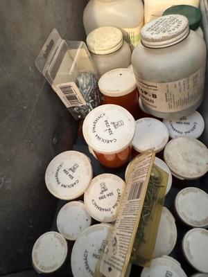 File Cabinet with Motherload of Tack, Nuts, Bolts, Etc #87
