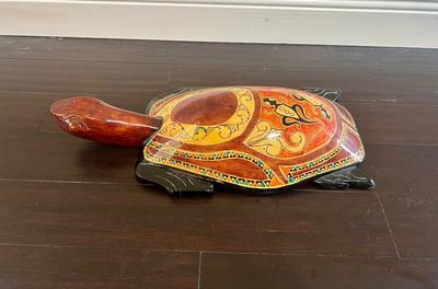 Large All Wooden Turtle