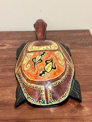 Large All Wooden Turtle