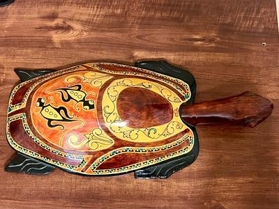 Large All Wooden Turtle