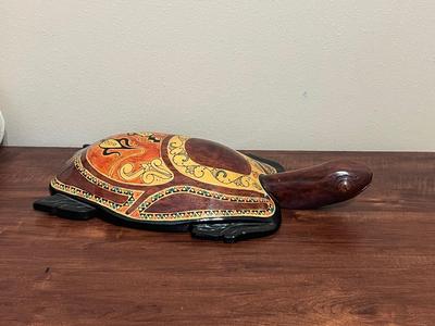 Large All Wooden Turtle