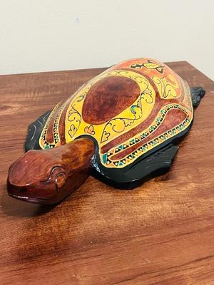 Large All Wooden Turtle