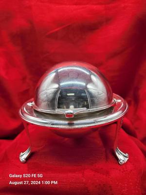 Vintage Roll Top Caviar Butter Server