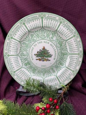 Spode Christmas Tree Calendar Plate