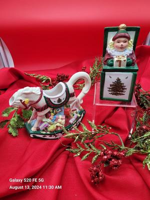 Spode Sugar Box and Creamer