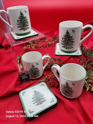 Spode Coasters and Cups