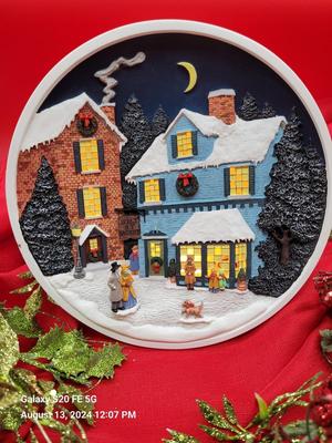 Holly Street Bakery lighted plate