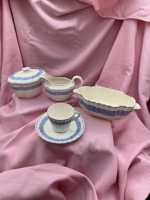 Copeland Spode England Wicker Pattern Dishes