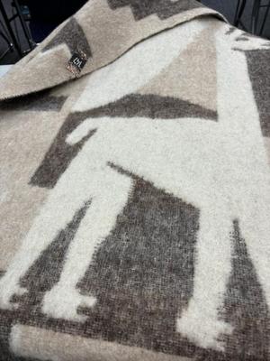 Vintage Peruvian Alpaca Wool Blanket