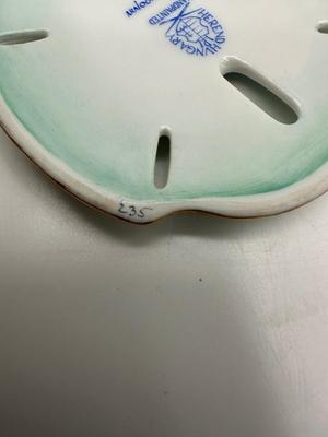 HEREND Sand Dollar, Tri-Color Aquatic