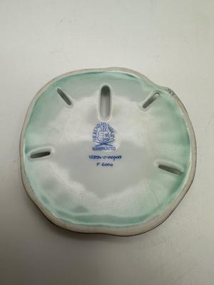 HEREND Sand Dollar, Tri-Color Aquatic