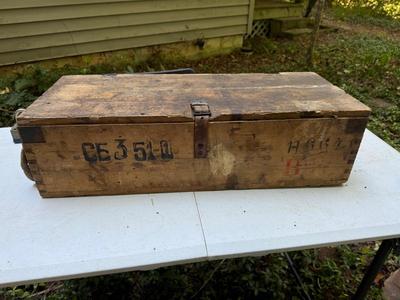 Vintage Empty Wooden Ammo Crates #166