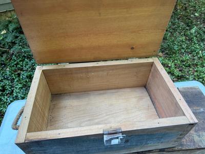 Vintage Empty Wooden Ammo Crates #166