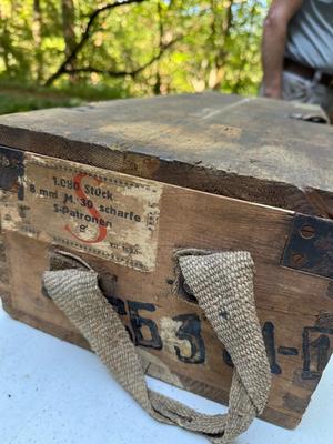 Vintage Empty Wooden Ammo Crates #166