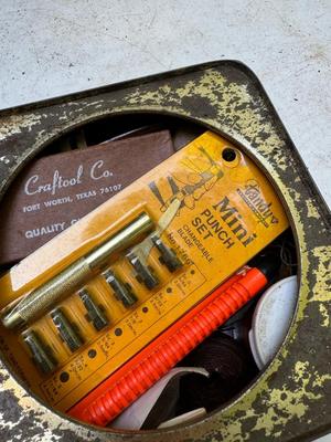 Ammo Box and Leather Working Tools #171