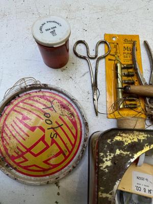 Ammo Box and Leather Working Tools #171
