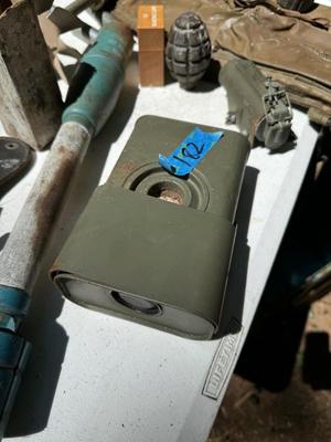 Inert Explosive Casings, Heads and Metal Box #182B
