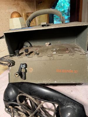 Vintage Military Field Telephone #242
