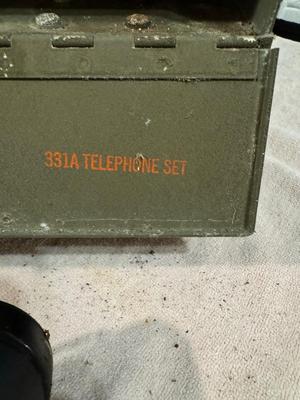 Vintage Military Field Telephone #242