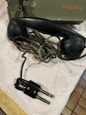 Vintage Military Field Telephone #242
