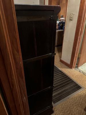 Antique Tiger Oak MACEY Barrister Bookcase #244