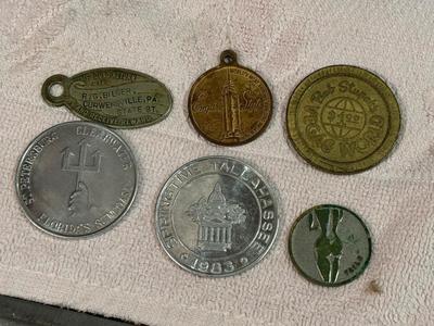 Vintage Boxes w Vegas Coins, Matches, Etc. #250