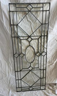 Vintage Leaded Beveled Glass window #1