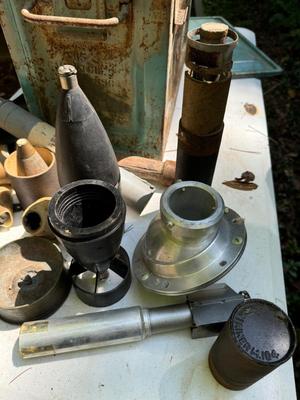 Metal Storage Box with Assorted Militaria #253B