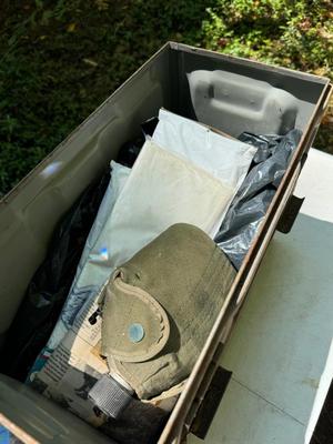 Metal Storage Box Camping Items, Tent #254