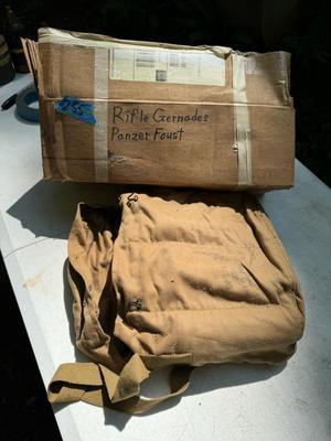 Inert Rifle Grenades and Bag #255