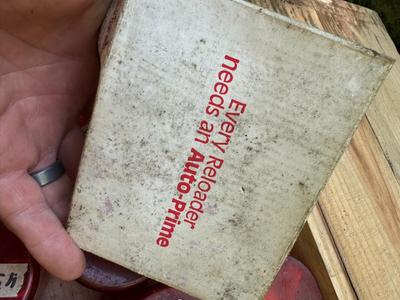Wooden Ammo Crate with Assorted Powder Funnels for Reloader