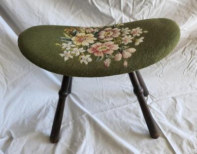 Needlepoint Tapestry Footstool