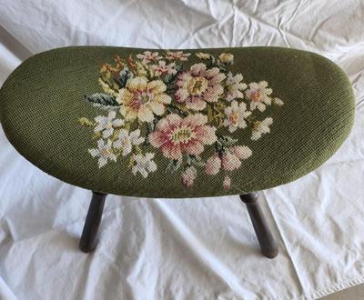 Needlepoint Tapestry Footstool