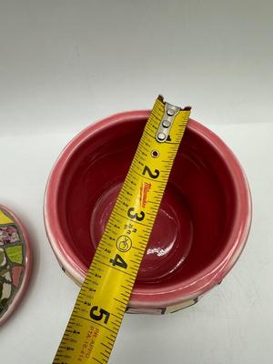 Cracked Art Decorative Jar W/ Lid