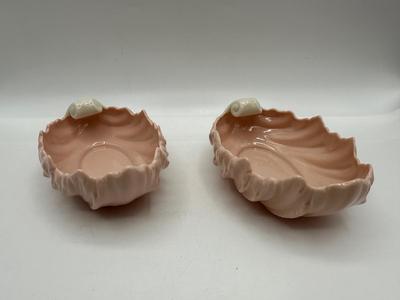 Vintage LENOX Pink Acanthus Leaf Dishes