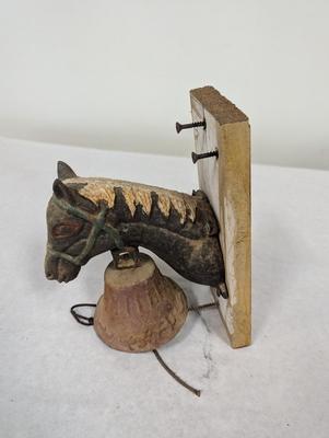 Cast Iron Horse Head Dinner Bell