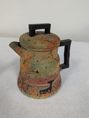 Hand Painted Wear-Ever Coffee Pot