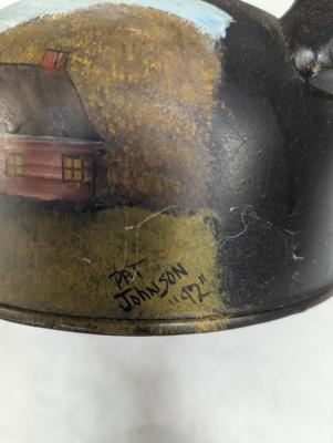 Hand Painted By Pat Johnson Coffee Pot