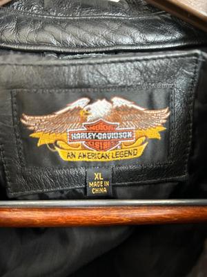 LOT A. Logo Leather Jacket