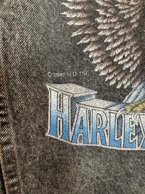 Lot E. Black Denim Jacket. XL