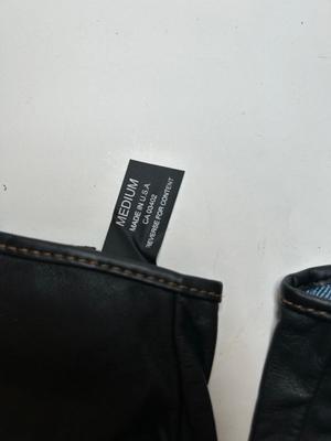 Lot M. Denim and Leather Riding Gloves sz Med.