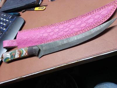 220 Layered Damascus Large Filet Knife