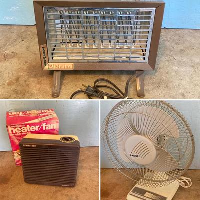 LOT 90G: Melinz Space Heater, Holmes Portable Heater / Fan and Lasko 12 ...
