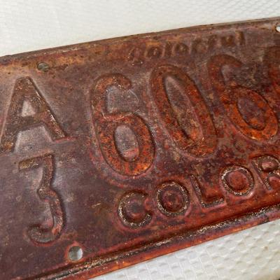 Lot 78 Colorado License Plates