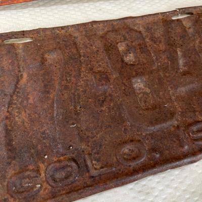 Lot 78 Colorado License Plates
